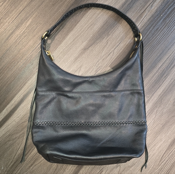 HOBO INTERNATIONAL Entwine Shoulder Bag, Black Leather - Picture 4 of 16
